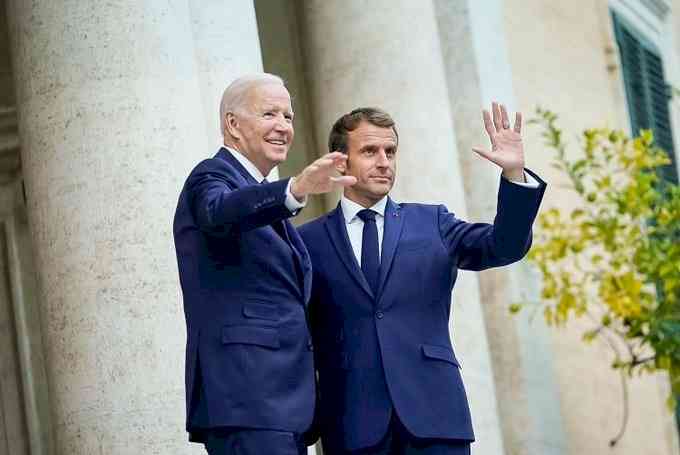Biden, Macron commit to hold Russia accountable for Ukraine war