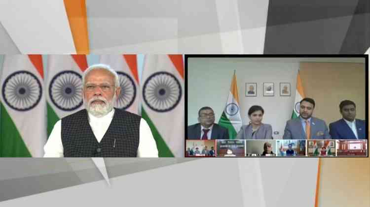 PM interacts with 'Operation Ganga' stakeholders