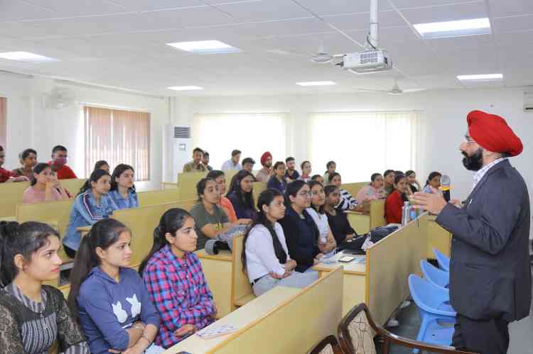 Guest lecture on assured career in banking industry at GNA University