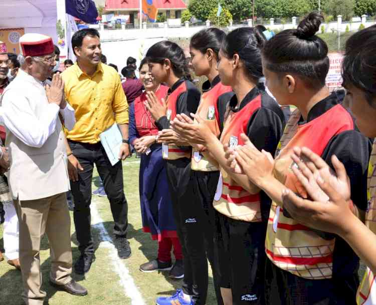 Governor Rajendra Vishwanath Arlekar inaugurates All India Inter-University Women Netball Competition at Dharamsala  