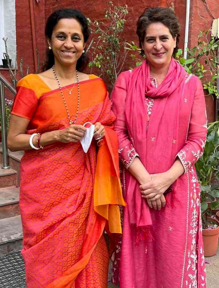 Supriya Sule meets Priyanka Gandhi