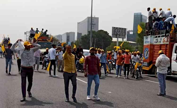 Ahir regiment protest: Traffic congestion witnessed on Delhi-Jaipur E-way