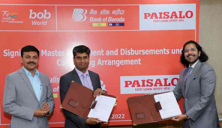 Bank of Baroda and PAISALO enter into Co-Lending Agreement to provide MSMEs and Women Entrepreneurs with Small Ticket Income Generation Loans  