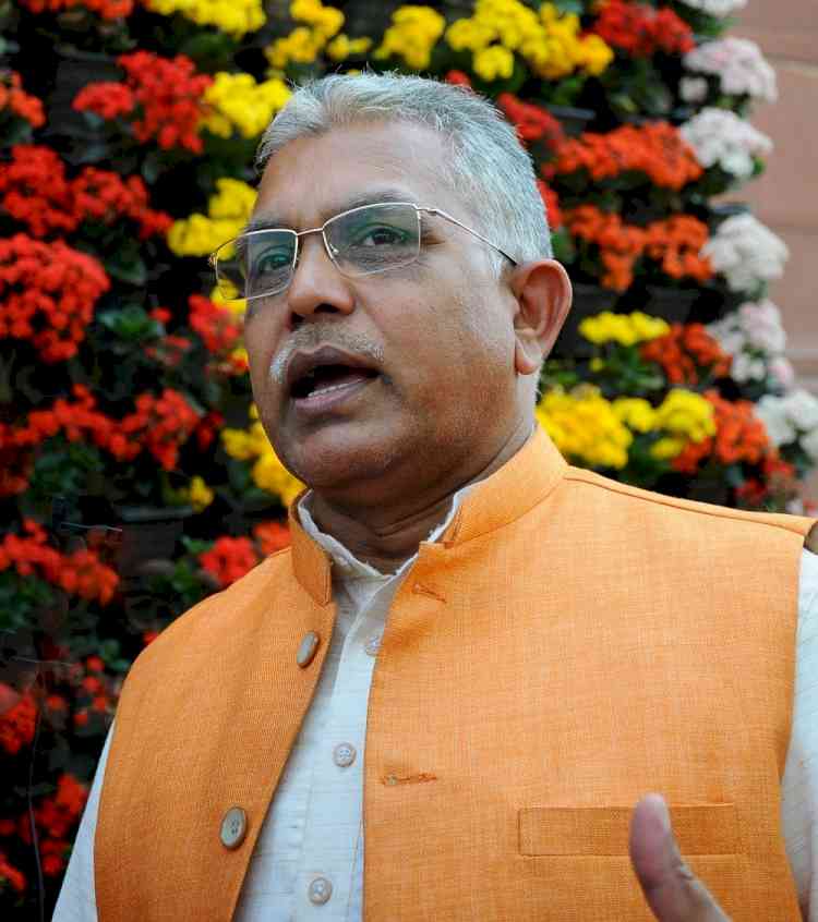 Mamata targeting Governor to hide law and order failures: Dilip Ghosh