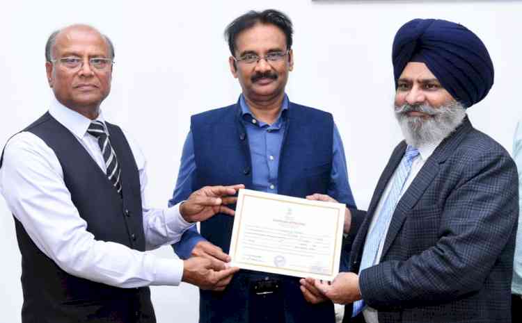 LPU Chancellor Ashok Mittal honoured with Certificate of Election to Rajya Sabha