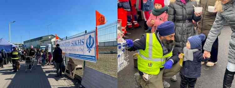 United Sikhs' volunteers support Ukraine war refugees