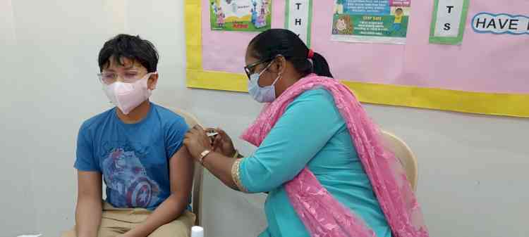Ridge Valley School organises vaccination camp for its students in association with Haryana Government