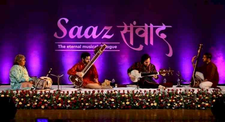 Mohan Brothers performs at Saaz Samvad Concert