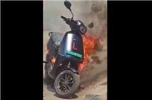 Another electric scooter catches fire in India, users furious