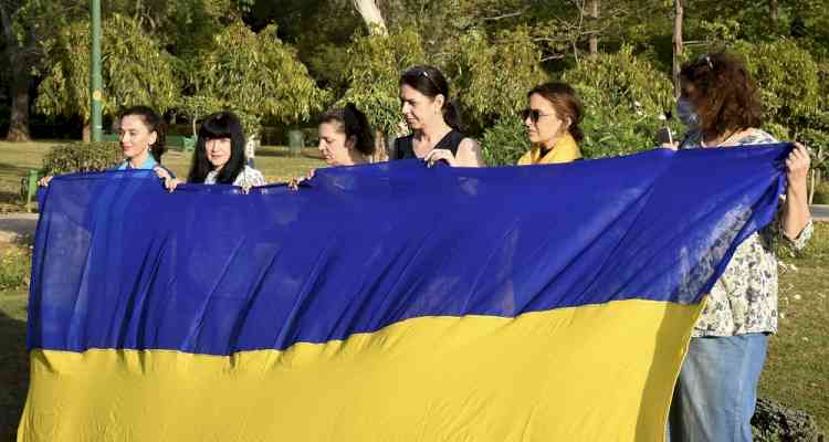 Ukrainian women in Delhi appeal to Indians not to trust 'Russian propaganda'