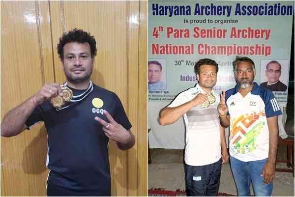 Vivek Chikara strikes gold at 4th Para Senior Archery National Championships