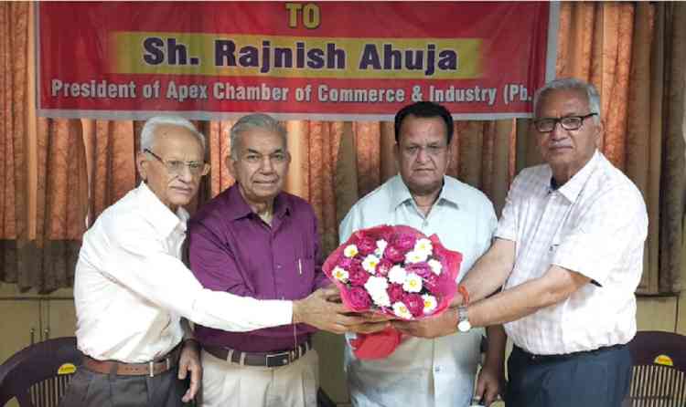 Rajnish Ahuja takes over charge of presidential responsibility of Apex Chamber of Commerce and Industry (Punjab)