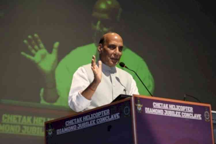 Rajnath Singh calls for progress on 10 tonne multirole helicopters