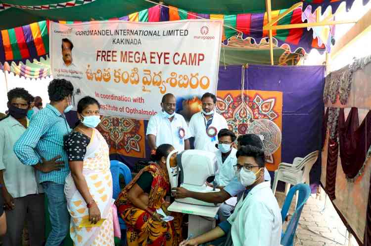 Coromandel organizes mega eye camp at Kakinada to impact over 2000 lives