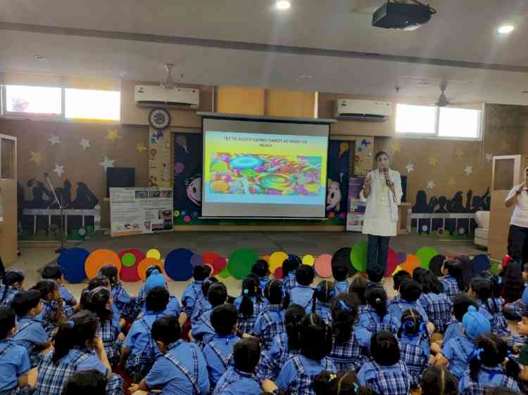 DCM Presidency School, Elementary Campus organized Oral Hygiene Session 