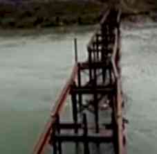 60 feet iron bridge stolen in Bihar's Rohtas district!