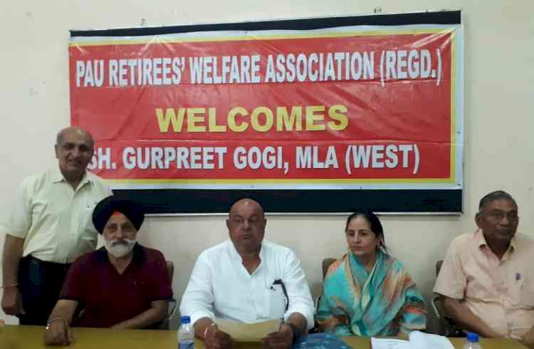 MLA Gogi assured PAU Retirees’ Welfare Association to fulfil their demands