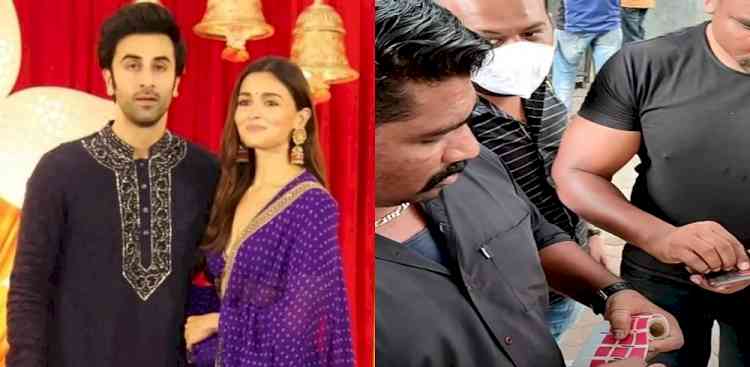 Ranbir-Alia wedding: Security staff seal cameras of attendees with temporary stickers