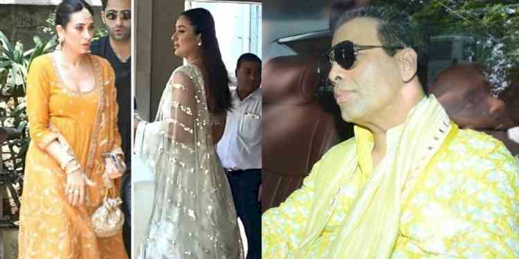 Ranbir-Alia wedding: Kareena, Karisma, KJo spotted arriving for 'Mehendi'