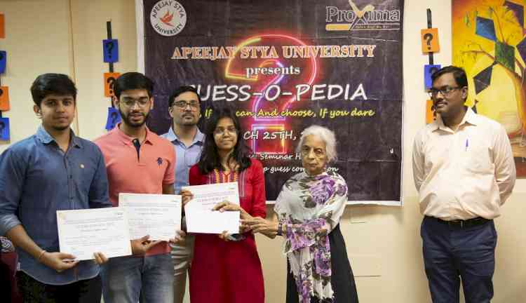 Apeejay Stya University hosts ‘Guess-O-Pedia’ contest