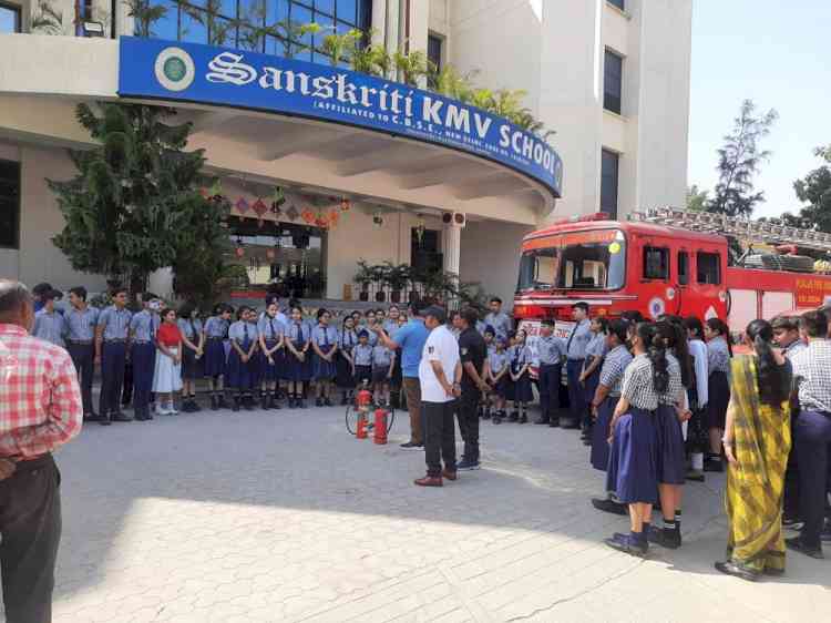 Knowledge upgrading demonstration by Punjab Fire Service Department