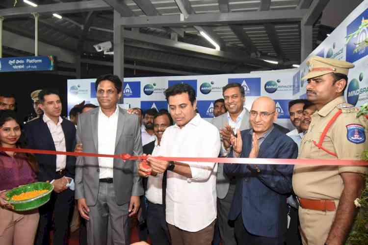 Minister K.T. Rama Rao inaugurates 1km long Skywalk in Telangana, designed and built by Mindspace Business Parks REIT