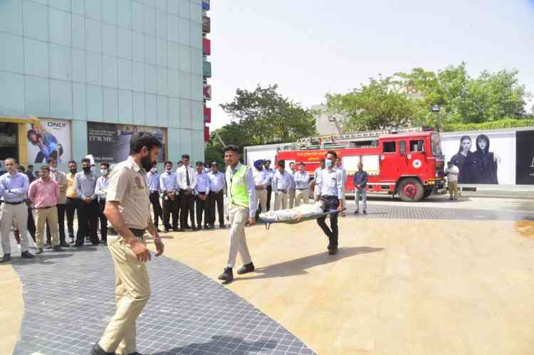 Fire safety mock drill conducted at MBD Neopolis mall