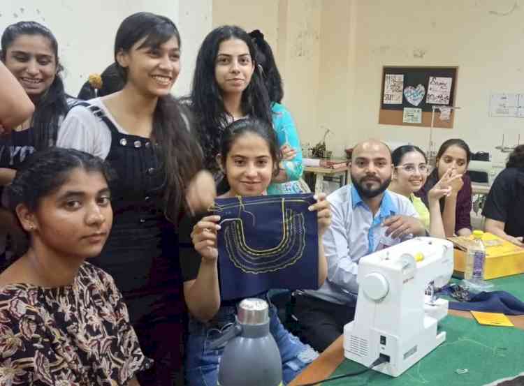 Sewing Technology Workshop in collaboration with Usha International Ltd at UIFT and VD, Panjab University