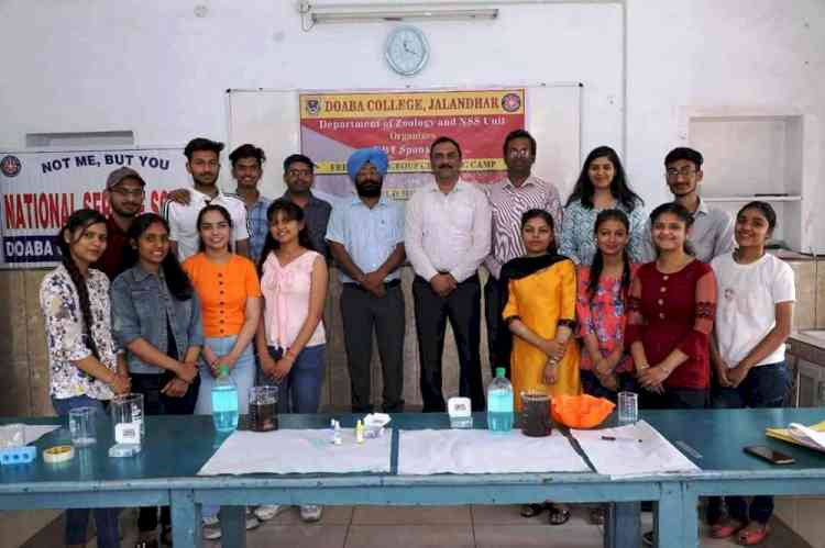 Blood Group Checking Camp held at Doaba College