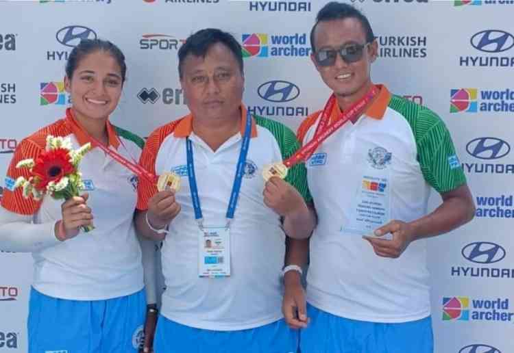 Archery World Cup: India's Tarundeep Rai-Ridhi clinch recurve mixed team gold