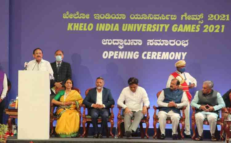 Vice President inaugurates Khelo India University Games