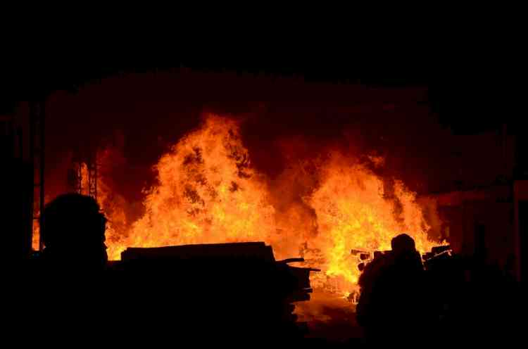 Oil depot on fire in Russian city near Ukraine border