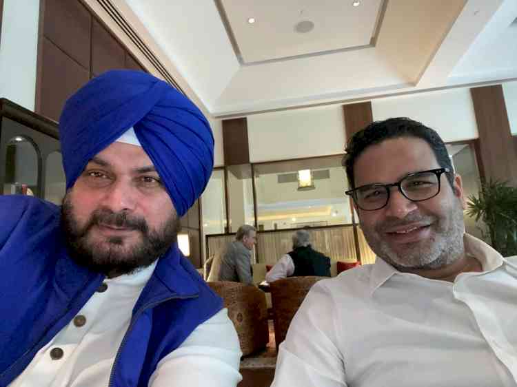 Sidhu meets PK after poll strategist declines Cong offer