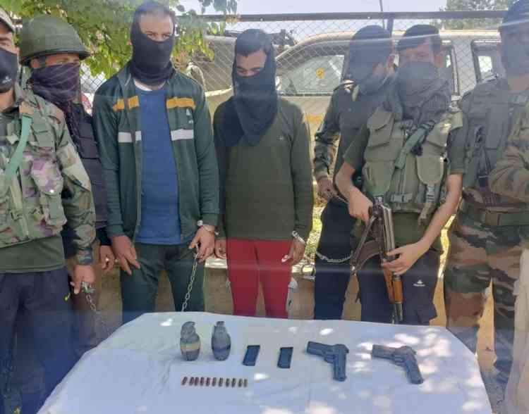 2 hybrid terrorists of JeM arrested from J&K's Baramulla
