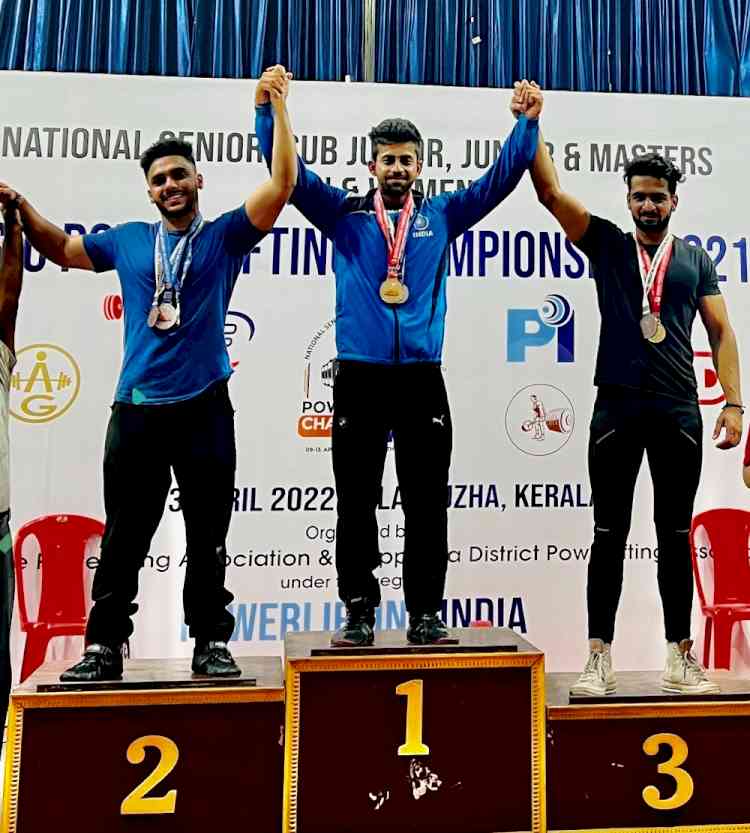 CGC Landran’s Sanjay Shahi wins Gold in National Junior Powerlifting Championship