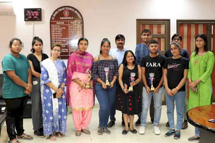IKGPTU Journalism Department students got top positions in media fest