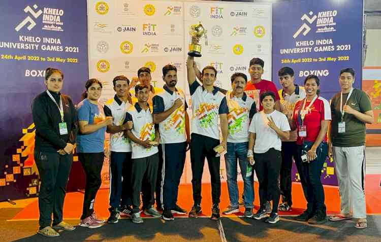 LPU Boxers (Men) declared Champions at Khelo India University Games in Bangalore