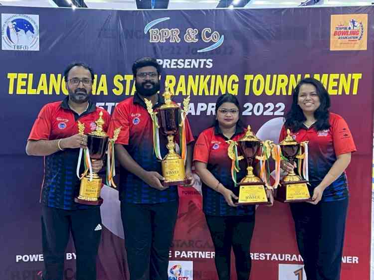 Lalith Kumar and Mamatha Gotte win Titles in Telangana State Ranking Tenpin Bowling Tournament