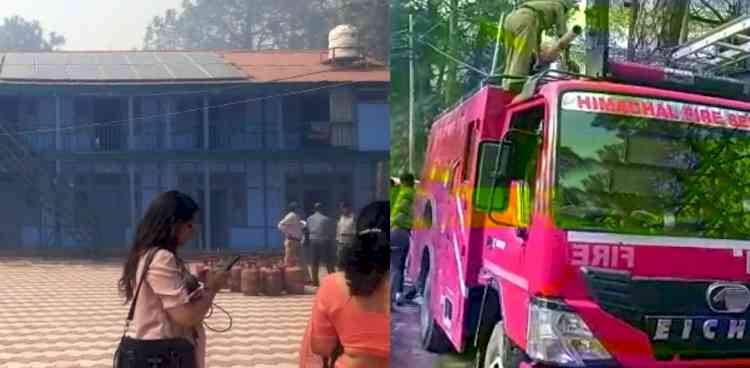Shimla: Forest fire spreads towards Balika Ashram; no casualties