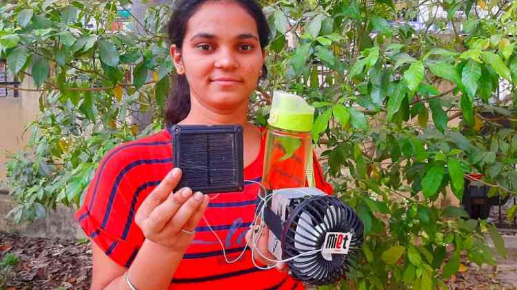 Varanasi B.Com. student develops 'solar cooling belt' to replace refrigerators