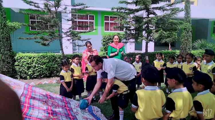 Climb Everest activity done to encourage children towards life