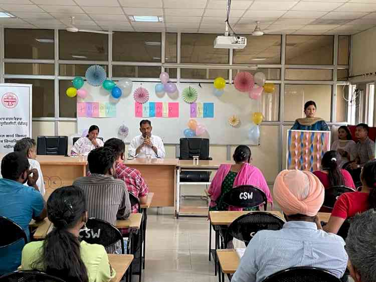 Centre for Social Work, Panjab University marked International Labour Day today
