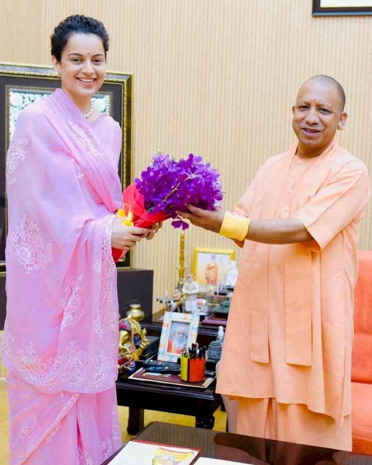 Kangana feels 'inspired' after meeting UP CM Yogi Adityanath