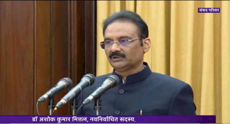 Dr Ashok Mittal, Chancellor of Lovely Professional University took oath as the new Rajya Sabha MP at the Parliament  