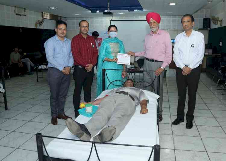 CT Group Maqsudan holds Blood Donation Camp under supervision of Civil Hospital