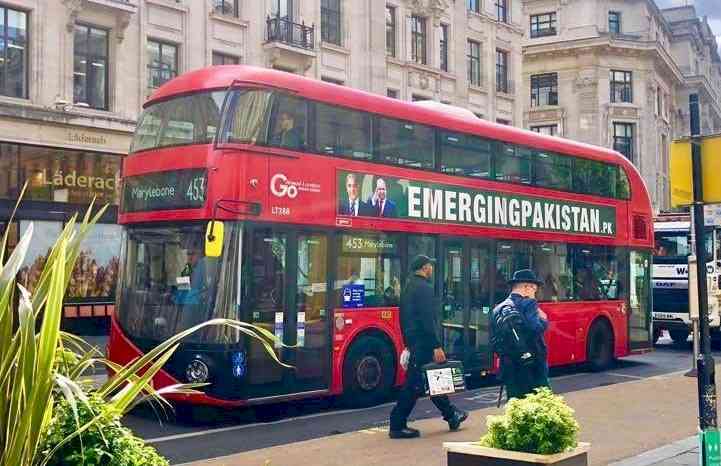 Anonymous businessman launches 'Emerging Pakistan' campaign on London buses