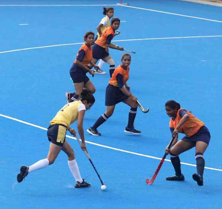 Women's hockey nationals: Anjali stars for Karnataka with four goals; U.P, Delhi win on opening day