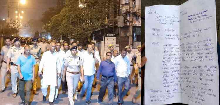 Jahangirpuri riot accused held press meet with police, video surfaces