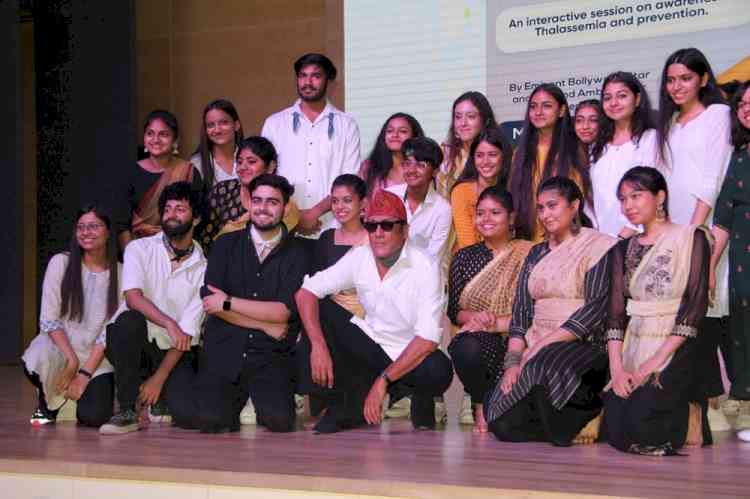 Bollywood Actor Jackie Shroff visited Amity University Gurugram to create awareness about Thalassemia
