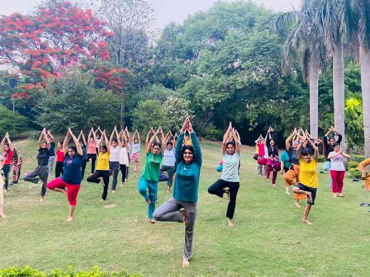 100 days countdown to International Yoga Day begins at Home Science College